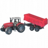 Ciągnik Massey Ferguson 7480 Z Przyczepą Samorozładowczą