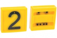 Cyfra Do Obroży, Nr 2 Żółta 45x45mm