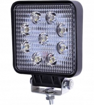 Lampa Robocza Kwadratowa Led, 27w 2376lm Światło Rozproszone